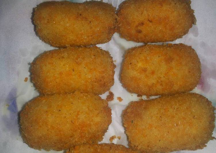 cara membuat Kroket isi komplit