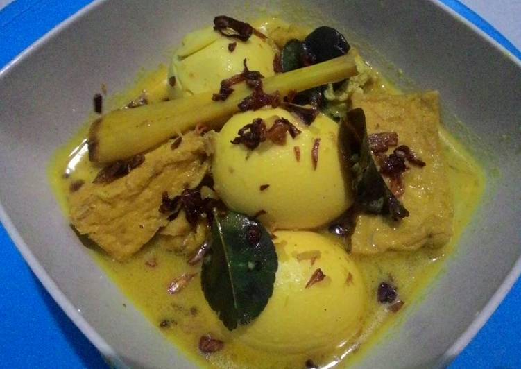  Resep Kare tahu telor bumbu jangkep oleh vina septiana 