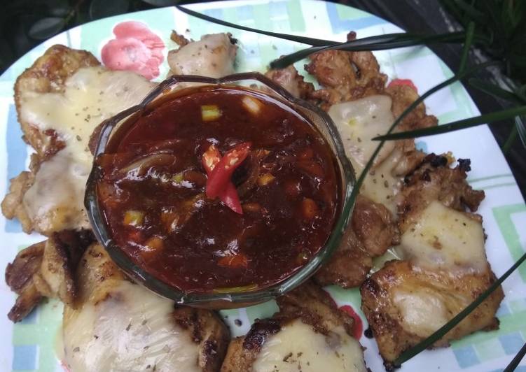 resep masakan Ayam Mozarela Saos Tomat