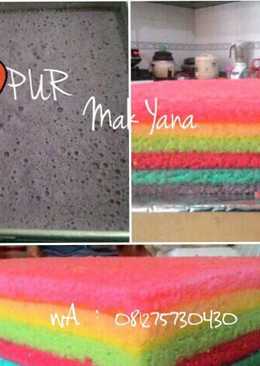 Rainbow Cake (kukus)