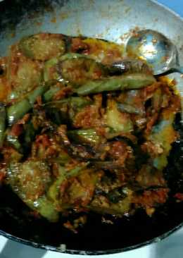 Terong balado + ikan pari (iwak pe)