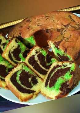 Butter Cake aka Marmer Cake aka Topo map cake love