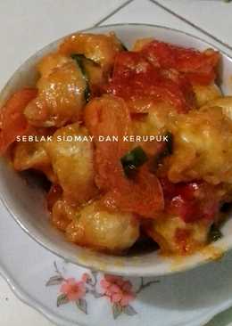 Seblak Siomay dan Kerupuk