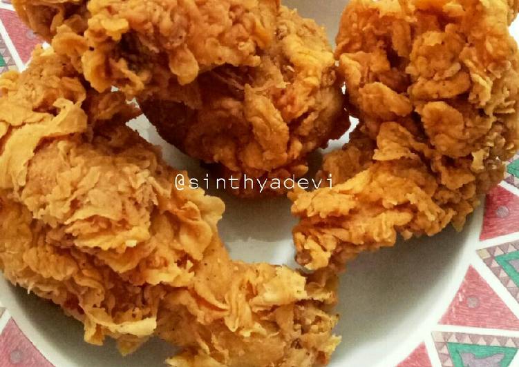 gambar untuk cara membuat Kentucky Fried Chicken (anti gagal, Renyah + Crispy tahan 8 jam)