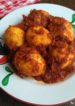 Telur balado a la WarTeg (#bandung_recookIndahTriwiartuti)