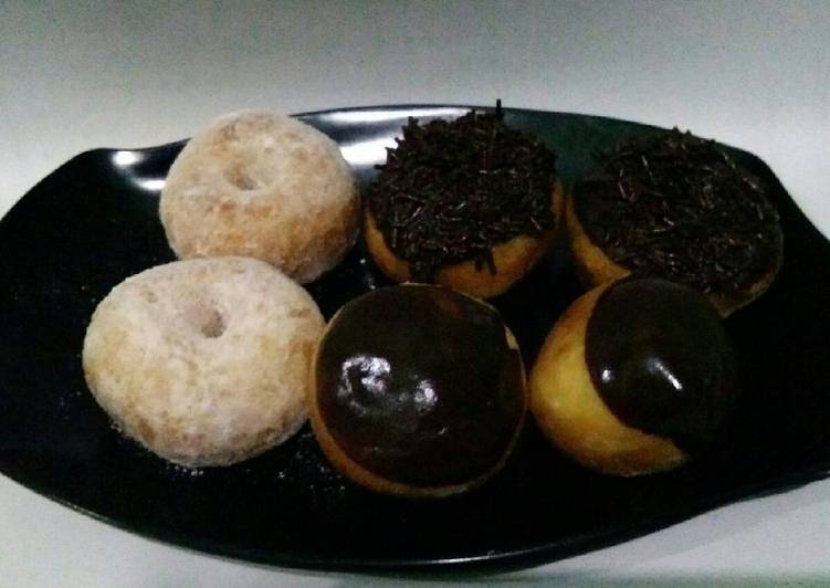 cara membuat Donat Water Roux