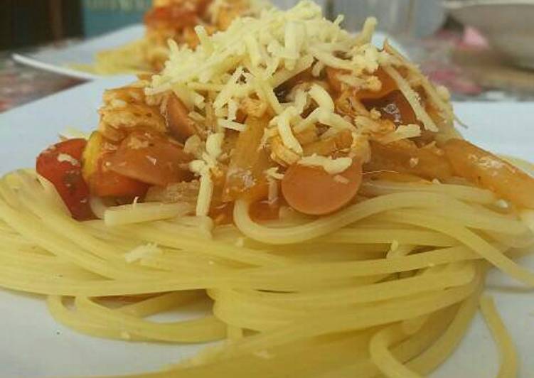 resep Spaghetti Bolognaise simple (Ramadan 15)