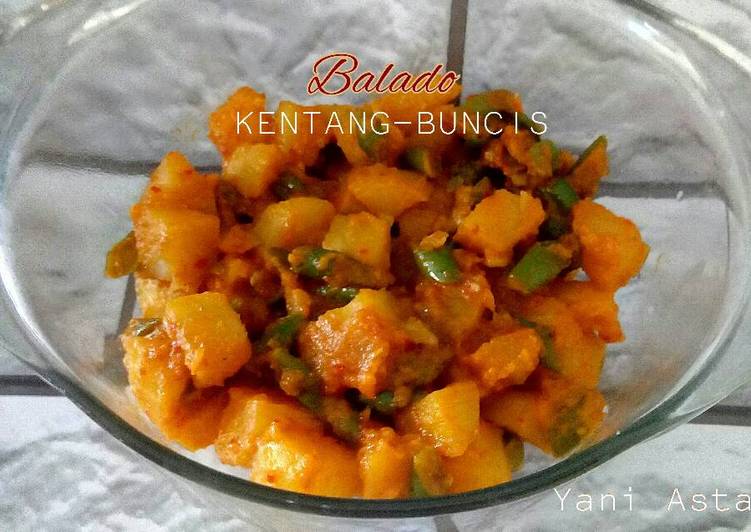 cara membuat Balado Kentang-Buncis