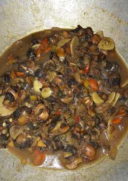 Kerang saus tiram pedas