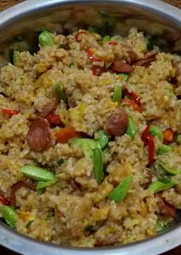 Nasi goreng sosis pete pedas