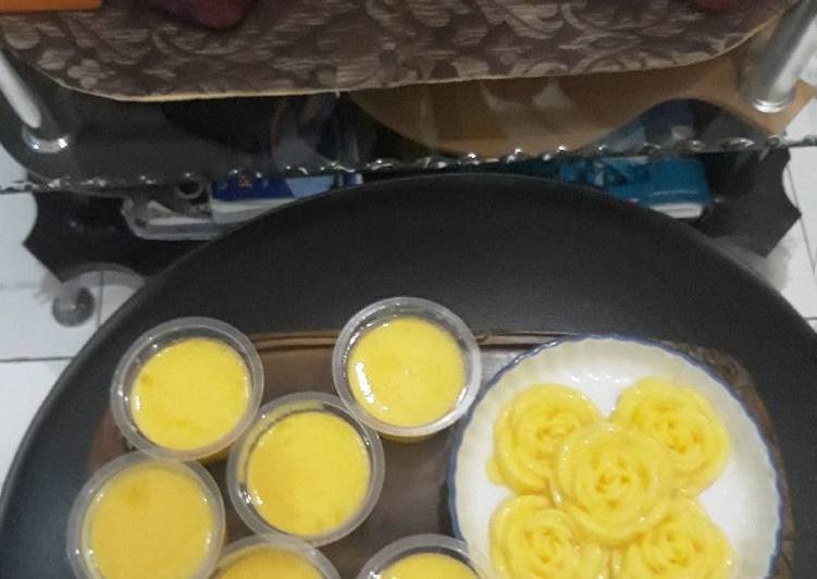 resep lengkap untuk Puding susu Nutrisari jeruk....maknyussss