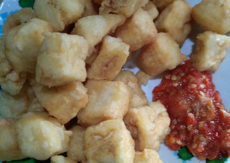 resep makanan Camilan tahu sambel nyooss