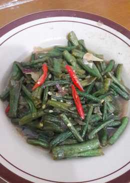 Tumis Kacang panjang asam manis