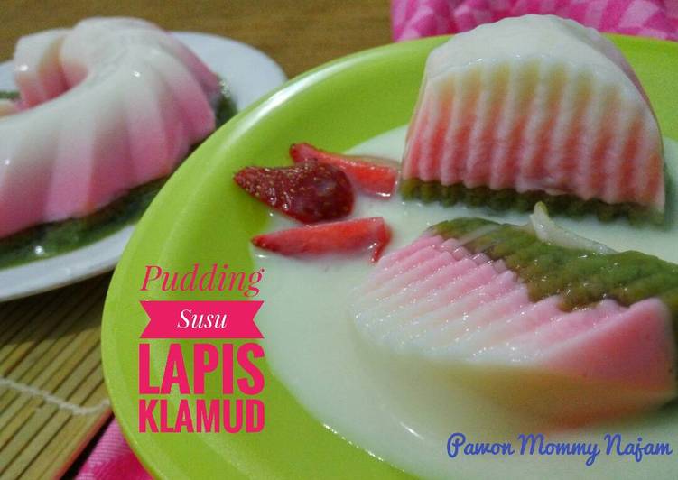 Resep Pudding Susu Lapis Klamud Oleh pawon mommy najam