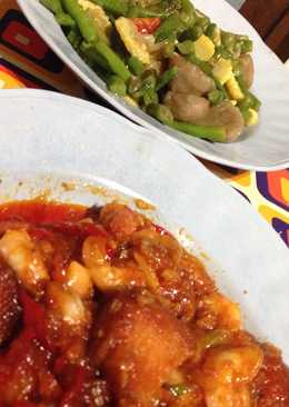 Udang feat Nugget Ayam Saus Padang ðŸ'Œ