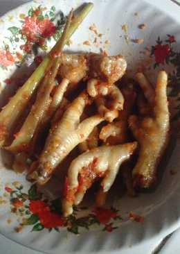 Ceker ayam bumbu balado