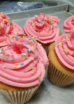 Vanilla cupcakes mudah & murah