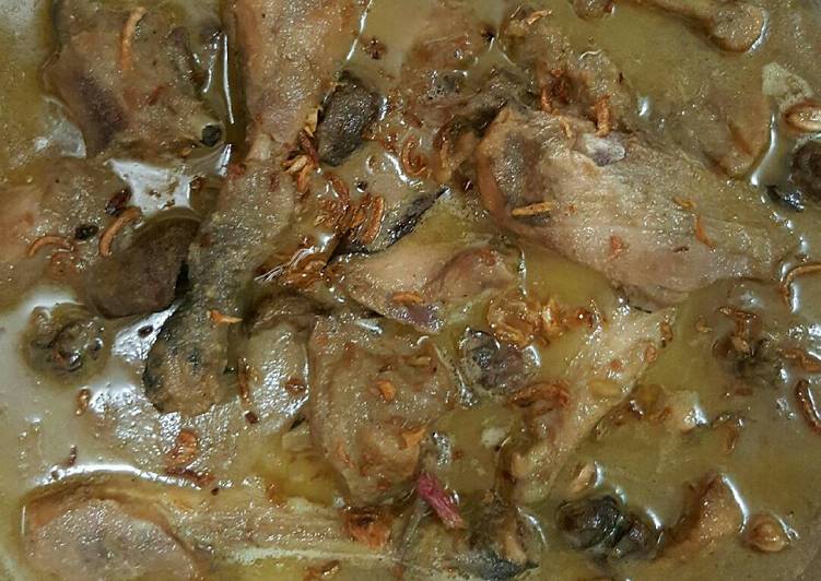 resep lengkap untuk Opor Ayam Nanas