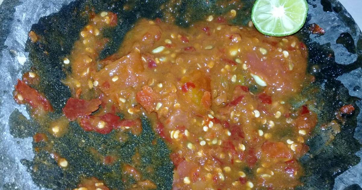 523 resep sambal  mentah  enak dan sederhana Cookpad