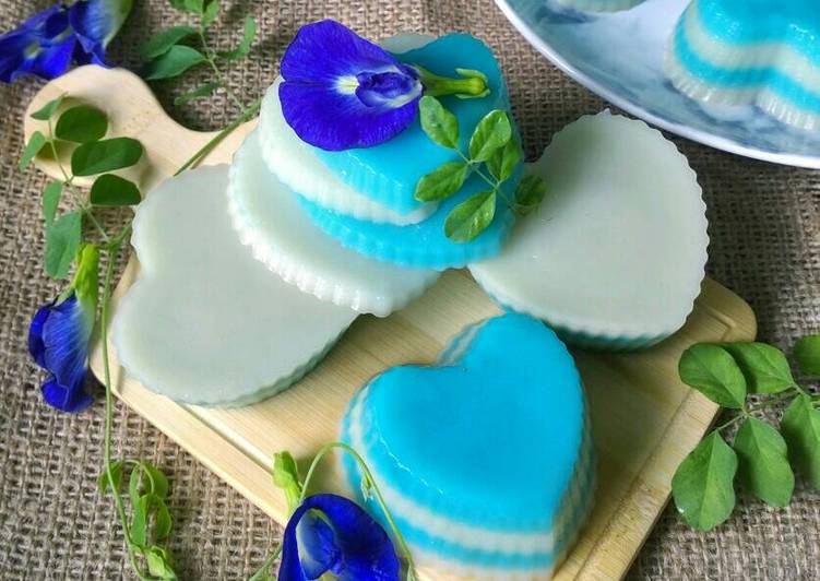 resep Kue Lapis (bunga telang)