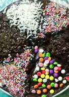 Pizza brownie aneka toping