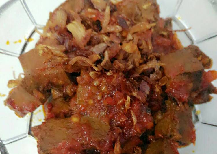 gambar untuk cara membuat Sambal goreng ati sapi#KitaBerbagi