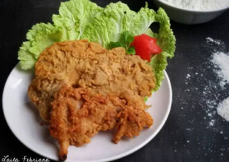 resep masakan Jamur crispy with tepung bumbu home-made no MSG