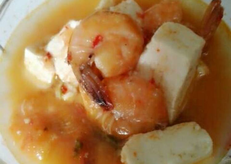 gambar untuk resep makanan Tahu Udang Kuah Santan Pedas