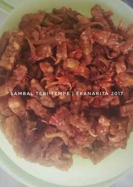Sambal teri tempe krenyes