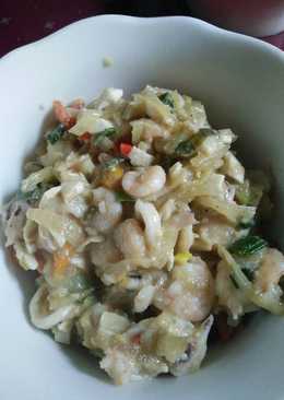 Udang cumi saus telur asin