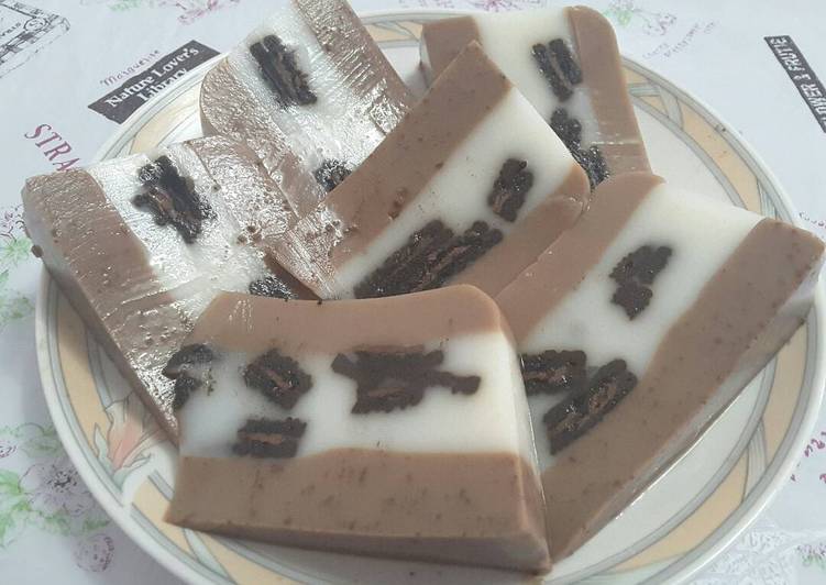 resep lengkap untuk Puding Oreo Milo