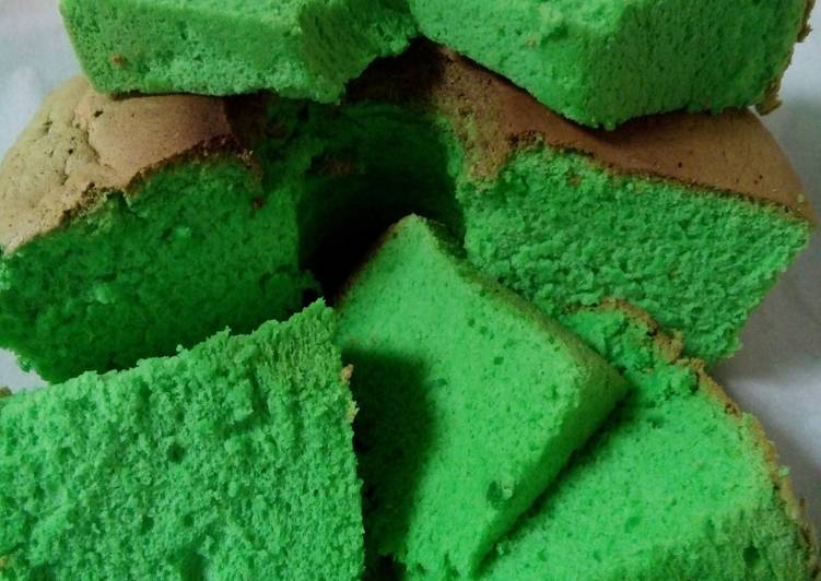 resep Pandan Chiffon cake