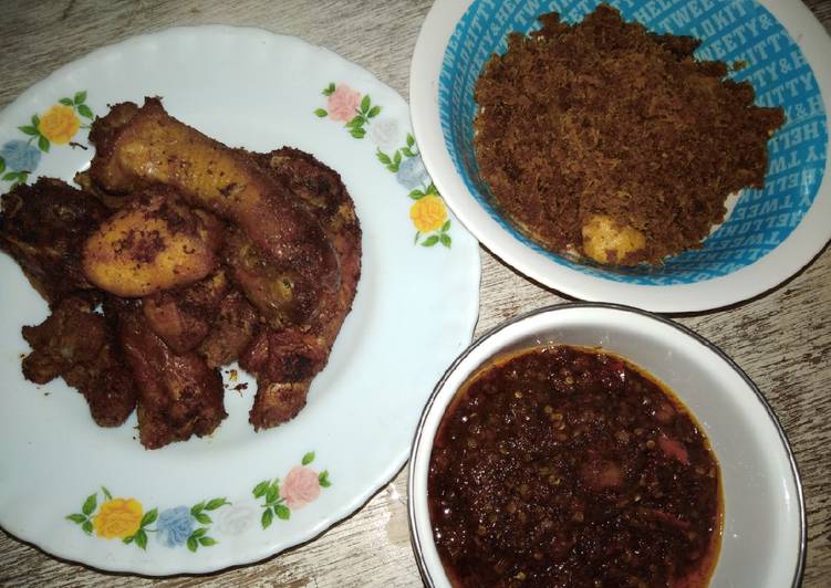 resep masakan Ayam goreng kelapa plus sambel mercon