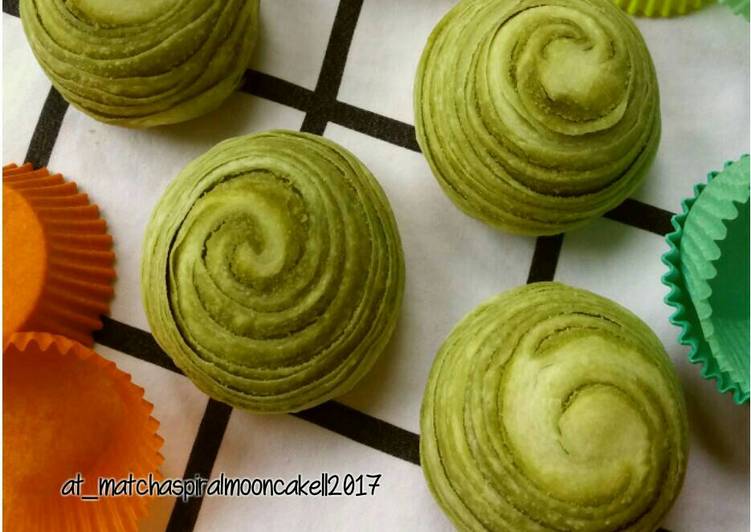 Resep Matcha Spiral Mooncake Kiriman dari Anik wina