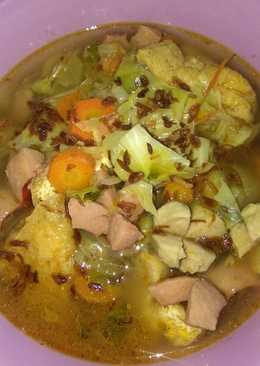 Sop sapi (skip bakso dan sosis sapi)