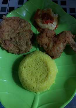 Nasi kuning + kentucky ayamðŸ'ŒðŸ»