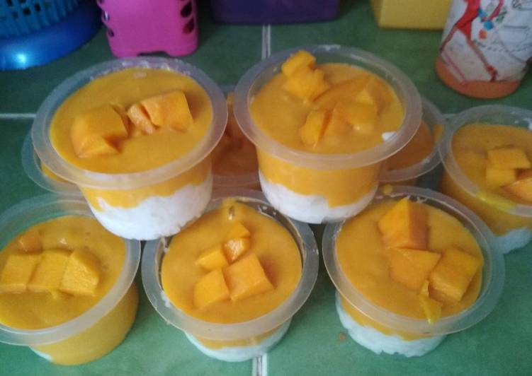 gambar untuk resep makanan Ketan saos mangga