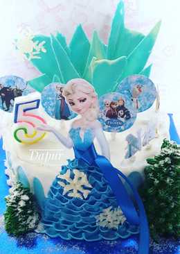 Frozen Birthday Cake / Kue Ulang tahun Elsa / Elsa Birthday Cake