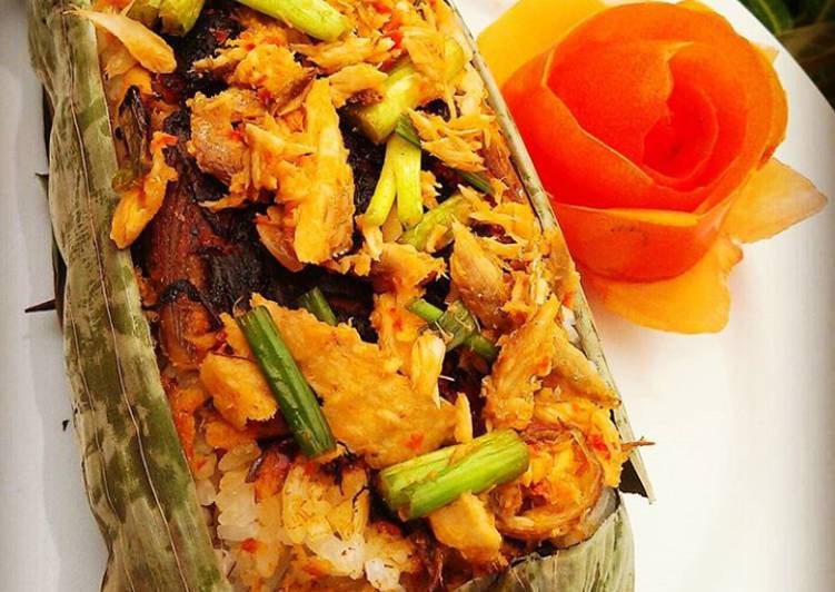 gambar untuk cara membuat Nasi Bakar Sambal Kalak