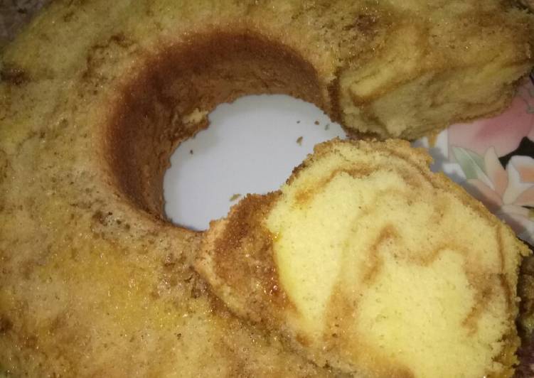 gambar untuk resep makanan Marble cake/bolu marbel #berani baking