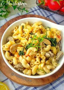 23.Spinach& Mushroom Pasta #selasabisa #bikinramadanberkesan