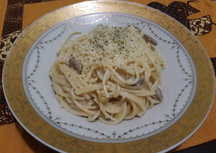 cara membuat Spaghetti Carbonara