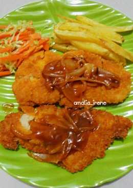 Chicken katsu ala hokben