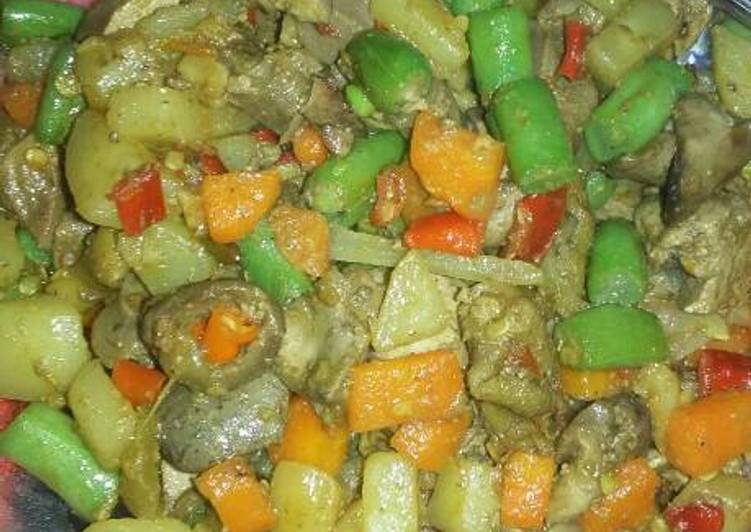 resep Tumis Kentang,Wortel,Buncis dan Hati