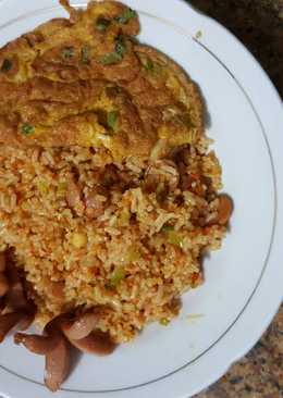 Nasi goreng merah alami