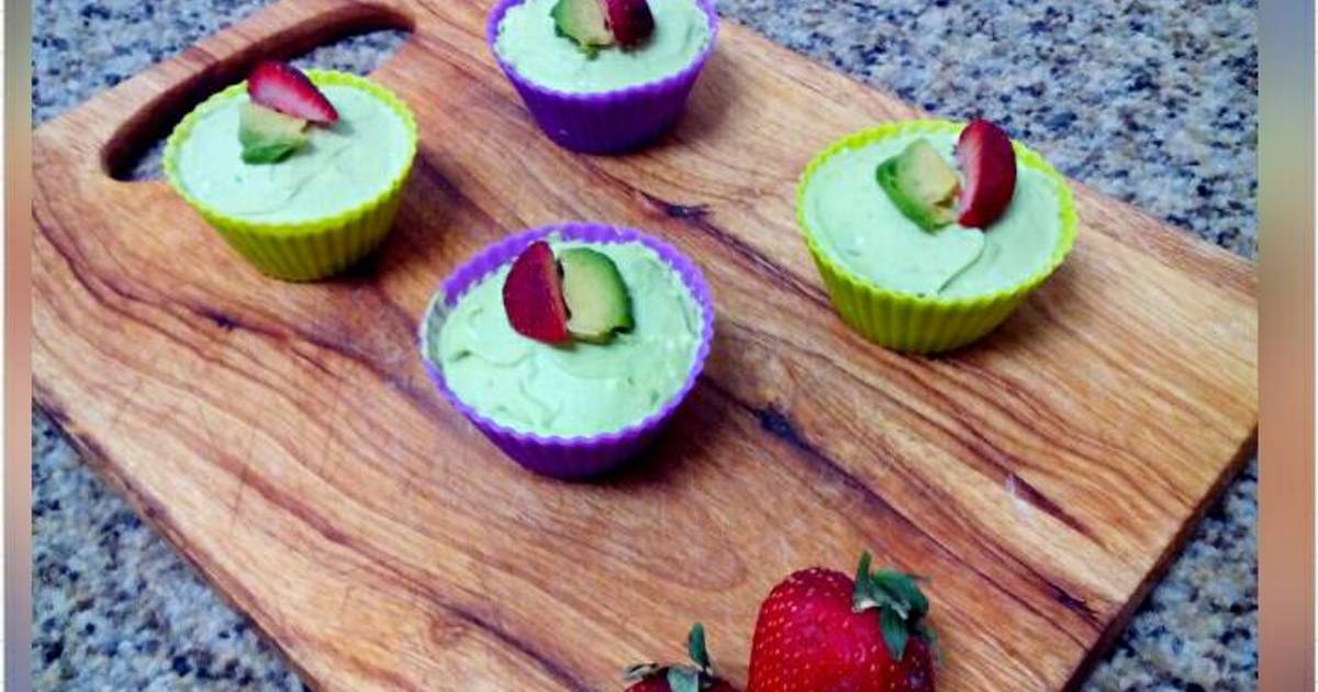 Resep Mini Avocado Cheesecake (no bake)