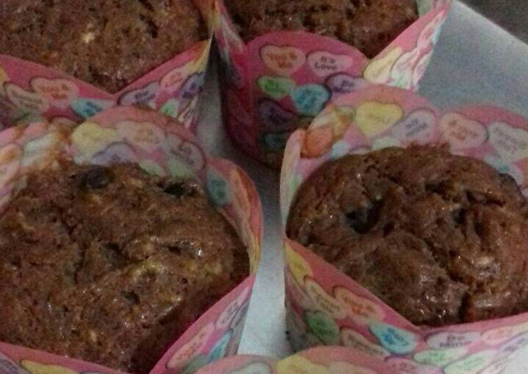 resep lengkap untuk Muffin pisang coklat