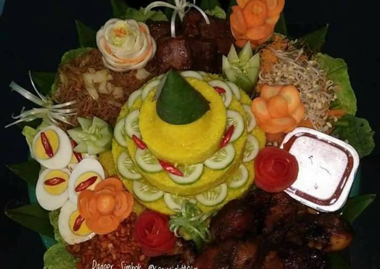 bahan dan cara membuat Nasi Tumpeng