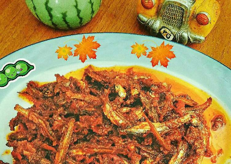 bahan dan cara membuat Sambal Bajak Teri