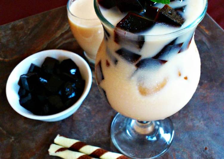 gambar untuk resep Teh Susu Jelly Moka